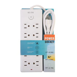 Thời gian mới thực hiện Trung Quốc Chất lượng cao 10 Tường sứ ổ cắm dải văn phòng điện bán buôn điện Dải nguồn cung cấp điện - Product Image 5