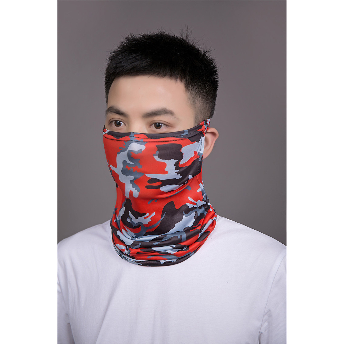 Presillas para las orejas - Rojo camuflaje