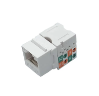 8P8C IDC Tipo 90 grados Cat.6 UTP Keystone Jack placa frontal hembra conector módulo RJ45 red sin blindaje telecomunicaciones
