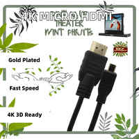 Câble HDMI vers HDMI Premium 1,5 m haute vitesse 4K 18 Gbit/s compatible 3D Type D vers Type A pour projecteur, caméra, haut-parleur avec PVC