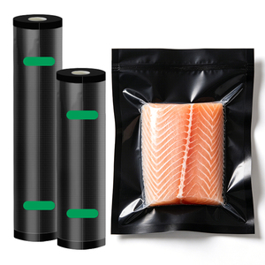 Sac plastique sous vide personnalisé simple face texturé gaufré en LDPE/Nylon <span class=keywords><strong>de</strong></span> qualité alimentaire pour bœuf fumé, <span class=keywords><strong>jambon</strong></span>, salade, sushi, aliments pour animaux, gelée - Product Image 4