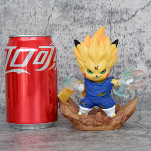 Figuras de Acción de Anime de <span class=keywords><strong>Dragon</strong></span> <span class=keywords><strong>Ball</strong></span> <span class=keywords><strong>Z</strong></span> Vegeta Cos Pikachu Poke-mons, Novedad de 2024, Juguete para Decoración de Escritorio - Product Image 3