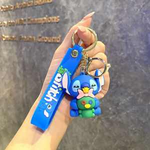 Mignon Anime PVC Figures 100 Styles de Point Porte-clés et Sac à Dos Charmes Silicone Voiture Porte-clés et Griffe Machine Cadeaux - Product Image 6