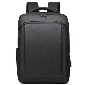 Sac à dos d'affaires noir pour homme, sac à dos minimaliste pour ordinateur portable, sac de voyage imperméable en Oxford, grande capacité, sac à bandoulière pour le travail, OEM ODM - Product Image 1