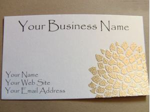 High-End 350g Ice White UV Business Card Spliced Thick with Shiny <strong>Pearl</strong> Made From Quality Offset Paper Cardboard Kraft Paper - Product Image 2