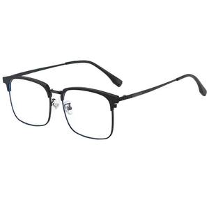 แว่นตาทรงสี่เหลี่ยม 31167 กรอบกว้างพิเศษ เลนส์พีซีสำหรับทุกเพศ ป้องกันแสงสีฟ้า สำหรับใบหน้าขนาดใหญ่ ดูหรูหรา - Product Image 5