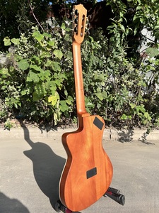 <span class=keywords><strong>Guitare</strong></span> classique électrique Aiersi, corps super fin, cordes en nylon, style slim, épicéa massif, 39 pouces, vente chaude - Product Image 2