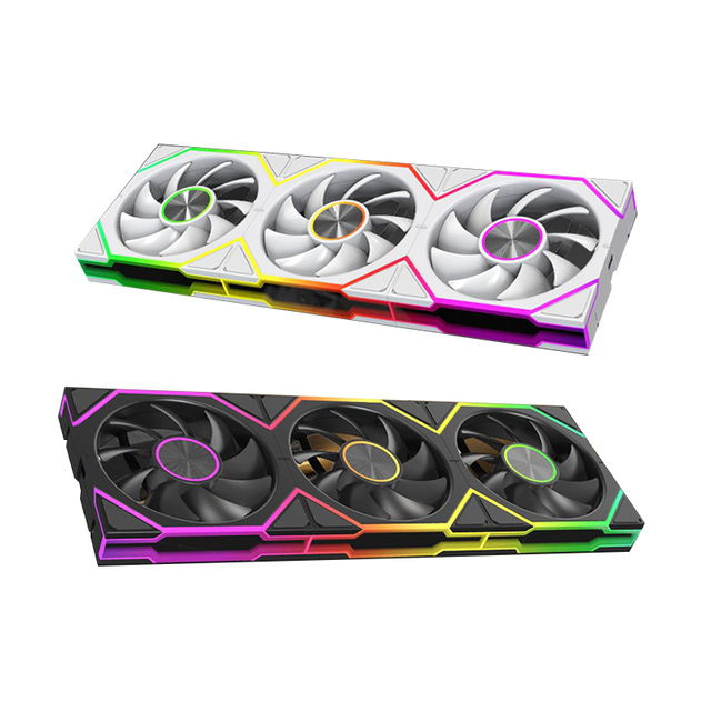 HC-01 SUMOND 12cm ARGB Mute PWM Infinite Mirror Lamp Building Block Splicing 5V3 Pin Cooling Fan for Chassis for 12CM
