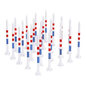 <b>Golf</b> Ball Tee With Flag Pattern Striped Cleats Plastic 83mm Four Corner Durable For <b>Golf</b> Sports - Product Image 1