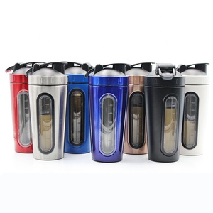 Nouveaux produits meilleur shaker de protéines bouteille d'eau en acier inoxydable 304 sous vide 700ml sans Bpa Sport Gym - Product Image 4