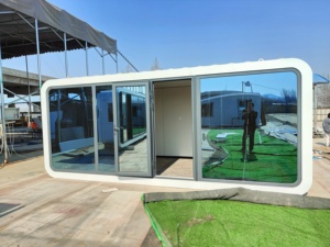 Luxury Apple Cabin Prefab <strong>House</strong> with Kitchen Bathroom for Hotel Glamping Backyard Office Villa - Product Image 3