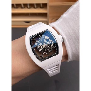 Luxurious and elegant white ceramic top luxury craftsmanship, complex function movement <b>automatic</b> mechanical watch - Product Image 2