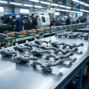 熔模铸造不锈钢和铝排气歧管高质量压铸服务产品 - Product Image 1