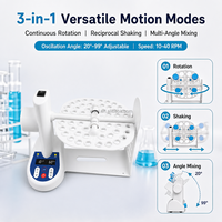 Agitateur Rotatif Numérique 3D WEIAI 10-40 tr/min, Angle de Rotation 0,5-50 ml, pour Culture Cellulaire, PCR, Laboratoire de Biologie, Rotateur de Tubes de Centrifugation