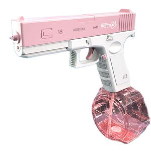 <span class=keywords><strong>Pistolet</strong></span> à <span class=keywords><strong>eau</strong></span> électrique entièrement automatique avec lumière LED, grande capacité, haute vitesse, jouet aquatique pour enfants, jeu de tir estival à la plage - Product Image 1