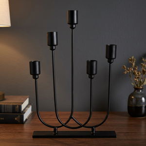 Candelabro Portátil de Hierro Ligero y Duradero, Hecho a Mano, para Múltiples Ocasiones, Decoración del Hogar, Navidad, Pascua - Product Image 2
