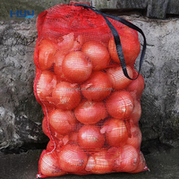 PP Raschel Mesh Zak met Trekkoord voor het Verpakken van Groenten en Fruit, Netzak voor Uien, Aardappelen en Landbouwverpakkingen