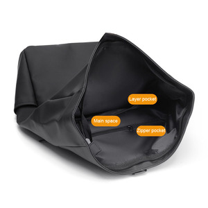 15.6" Large Waterproof Eco-Friendly Portable Unisex <b>Backpack</b> Arcuate Shoulder <b>Strap</b> Large Capacity Commuting Computer Business - Product Image 3