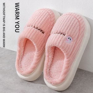 In Stock Fashion Winter <b>Soft</b> Indoor Ladies <b>Shoes</b> Women's Slippers Home Couple Flat Warm Plush <b>Shoes</b> - Product Image 5