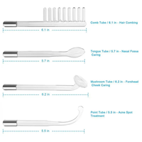 Appareil d'électrothérapie faciale portable haute fréquence JX-006A de haute qualité avec 4 tubes en verre pour une thérapie cutanée efficace
