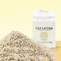 Litière pour chat en tofu agglomérant de haute qualité, sans poussière, facile à nettoyer, contrôle des odeurs, parfumée au citron et à la pomme, poudre pour bébé, rose