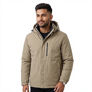 Chaqueta de Invierno Personalizada con Logotipo para Hombre/Unisex, con Cremallera, Capucha, Impermeable, Cortavientos, Acolchada, Estilo Urbano, para Exteriores - Product Image 2