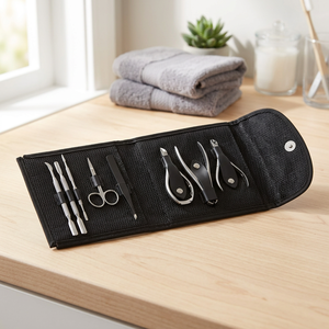 Kits de manucure et pédicure professionnels avec outils en acier pour hommes et femmes, utilisés dans les salons, fabriqués au Pakistan - Product Image 2