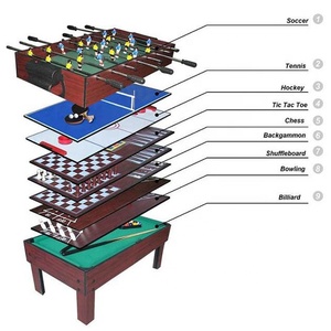 Divertissement intérieur et ménage 9 en 1 <span class=keywords><strong>multi</strong></span> en <span class=keywords><strong>bois</strong></span> de football <span class=keywords><strong>table</strong></span> de jeu pour les enfants - Product Image 1