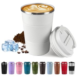 Custom Logo Gift 12oz Vacuum-Insulated Stainless Steel Travel Coffee Mug, Leak-Proof Reusable Coffee Cup with Lid - Product Image 6