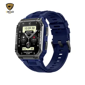 2023 Smart Watch Hombre Touchscreen Tragbare Geräte mit GPS Staub dichte LED-Taschenlampe Anti-Impact Bluetooth-Funktionen