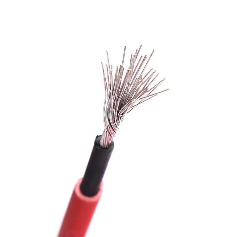 Made In China En50618 1500v Dc Single Core 10awg 6 mm2 cavo solare rosso/nero/grigio/marrone/blu