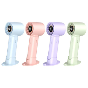 Ventilateurs portatifs intelligents <span class=keywords><strong>T12S</strong></span>, ventilateurs de refroidissement, mini ventilateurs portables USB rechargeables pour les voyages, le bureau, le bureau à domicile, l'extérieur, cadeaux d'été - Product Image 1