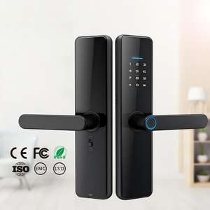 מנעול דלת חכם: טביעת אצבע מוליכת למחצה + סיסמה וירטואלית + שלט APP, גוף נעילה אוטומטי - Product Image 5