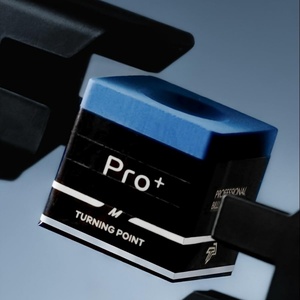 TP Pro+ | TurningPoint Professional Billiard Pool Cue <b>Chalk</b> with Aluminum Holder-Available in Blue and Green - Product Image 2