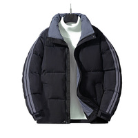Blouson d'hiver personnalisé très demandé, épais, classique, pour homme, col montant, fermeture éclair, décontracté, urbain, doudoune tricotée élégante