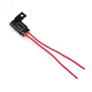 Inline Ato Fuse Holder Waterproof Cover 12AWG 16AWG 200mm Car ATC Inline Fuse Holder For Car