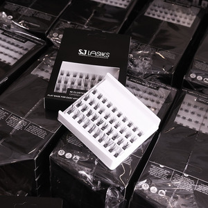 Groothandel Multi-Style DIY Wimperextensions Natuurlijke Volume Cluster Wimpers Hybride Pluizige Wimperclusters PBT Materiaal Privélabel - Product Image 6