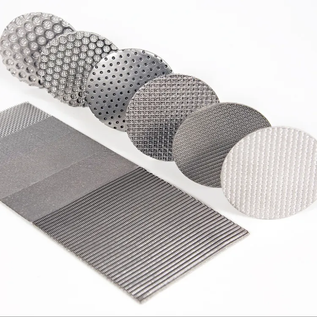 316L Stainless Steel Sintered Metal Filter Disc High Temperature Wire Mesh for Air Liquid Solid Filtration Square for Screens