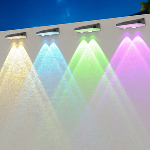 Luces Solares para Cercas, RGBW, IP65, Impermeables, Lámpara de Pared para Jardín, Iluminación para Exteriores, Patio Trasero y Barandillas - Product Image 2