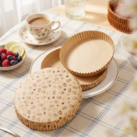 Plateau en carton kraft biodégradable, écologique, résistant à la graisse, de qualité alimentaire, jetable, 7 pouces, pour pizza, sandwich, nourriture de rue
