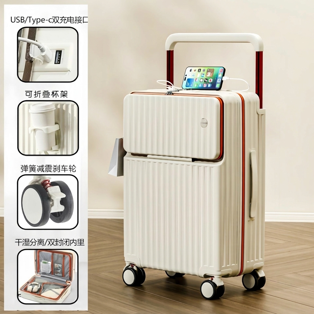 Blanc ivoire [Ouverture frontale + Multifonctionnel]