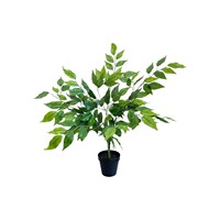 Mini Ficus Banyan Artificiel en Pot pour la Décoration Intérieure d'Hôtels et de Maisons, Petite Plante Paysagère en Gros