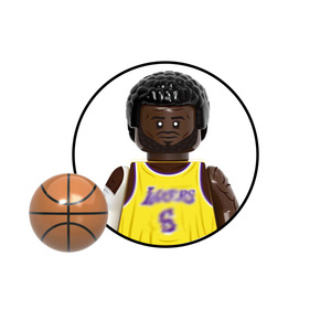 Figuras de Jugadores de Baloncesto en Mini Bloques de Construcción, <span class=keywords><strong>Juguete</strong></span> Educativo para Niños, Modelo de Estrella de Dibujos Animados, Regalo G00107 - Product Image 2