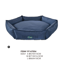 Rutschfester Boden Gewebtes Muster Oxford-Stoff PU Wasserabweisendes Hundebett