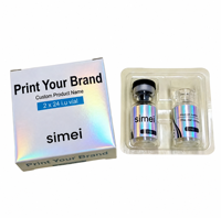 Boîte en carton pliable pour l'emballage de marques de soins de la peau, boîte en carton imprimé pour pot de sérum, boîte de maquillage OEM à marque privée pour les startups