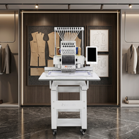 Machine à broder informatisée à tête unique HONRAIN pour les petites entreprises, casquettes personnalisées, écussons et décoration de vêtements