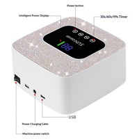 Lampe à ongles sans fil rechargeable et sécheuse, séchage rapide, sans noircissement des mains, lampe UV de photopolymérisation, appareil de luminothérapie