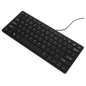 Miniteclado portátil con cable Usb, teclado delgado de 78 teclas para videojuegos, Multimedia, para ordenador de oficina, Mac y portátil