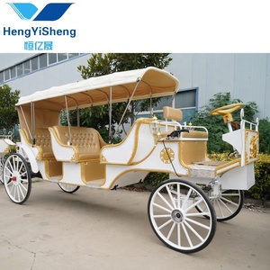 Carro Eléctrico de 8 Plazas sin Caballos con Parasol/Carroza Especial <span class=keywords><strong>para</strong></span> Fiestas/Carroza de <span class=keywords><strong>Boda</strong></span> de Lujo/Limusina - Product Image 3
