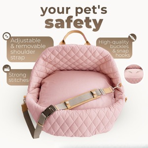 Asiento de coche 3 en 1 para <span class=keywords><strong>perros</strong></span> al por mayor, bolsa de transporte impermeable para mascotas, cama portátil para <span class=keywords><strong>perros</strong></span> pequeños, asiento elevador para asiento delantero y trasero, viaje <span class=keywords><strong>seguro</strong></span> - Product Image 6